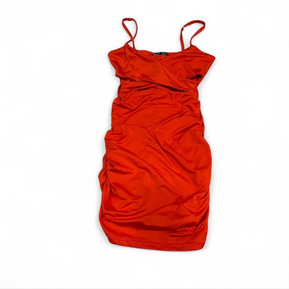 Elegant Red Spaghetti Strap Dress